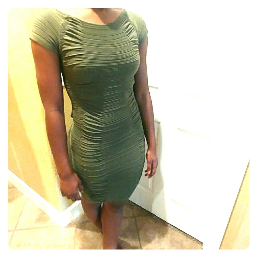 Army green dress